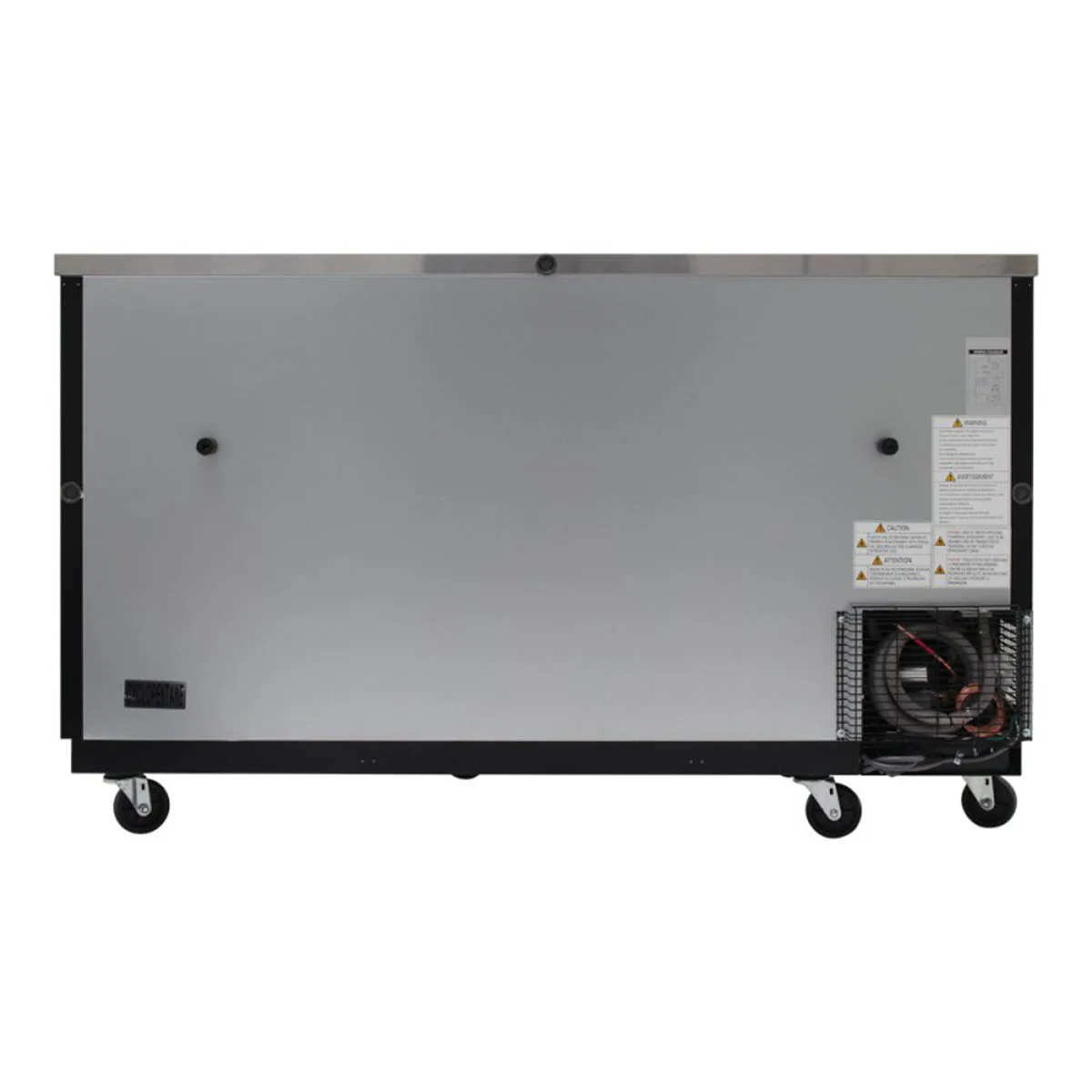 Turbo Air TBB-3SGD-N 69" Two Section Back Bar Cooler with Glass Door, 23 cu. ft.