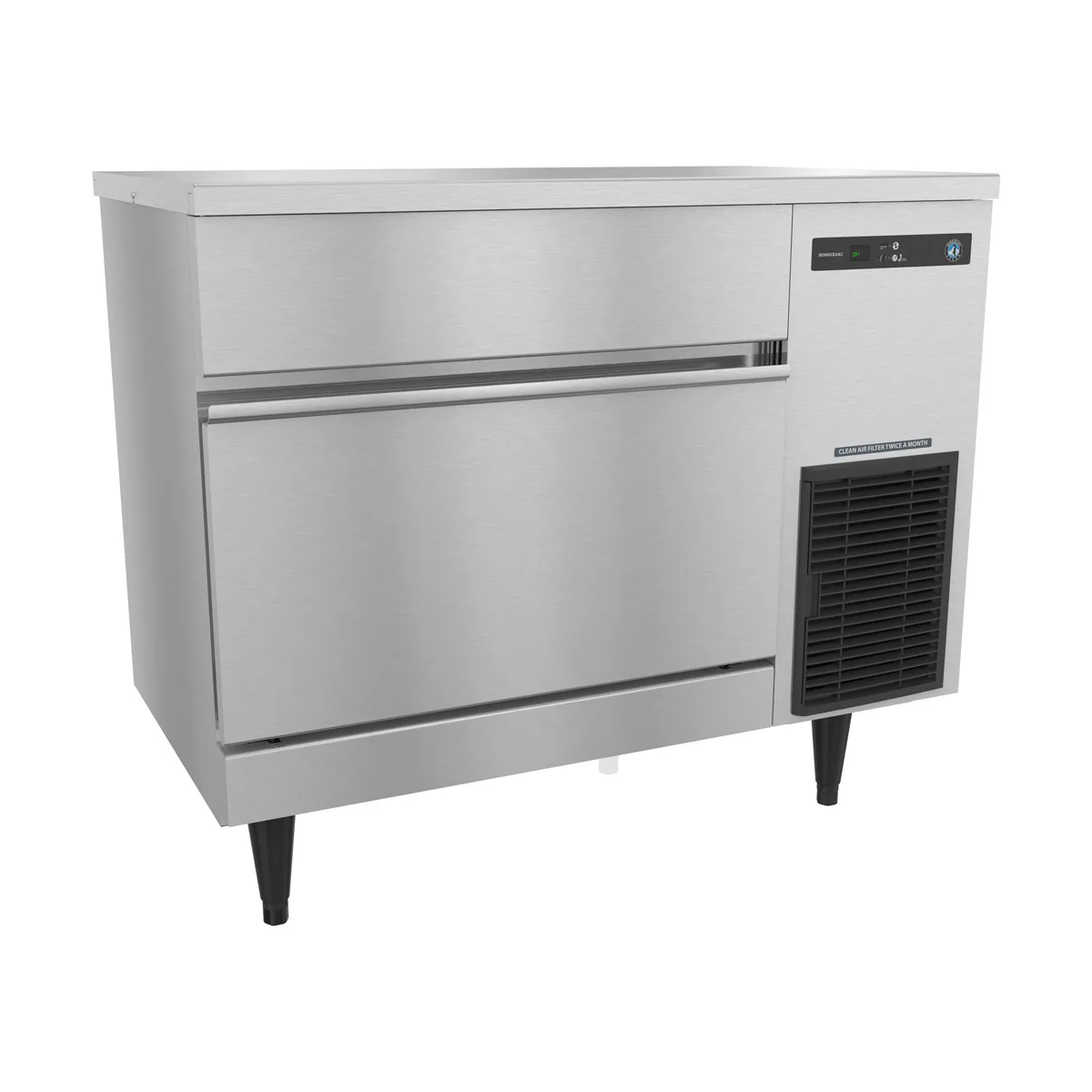 Hoshizaki IM-200BAC 40" Air Cooled Full Cube 188 lb Undercounter Ice Machine with 75 lb Bin