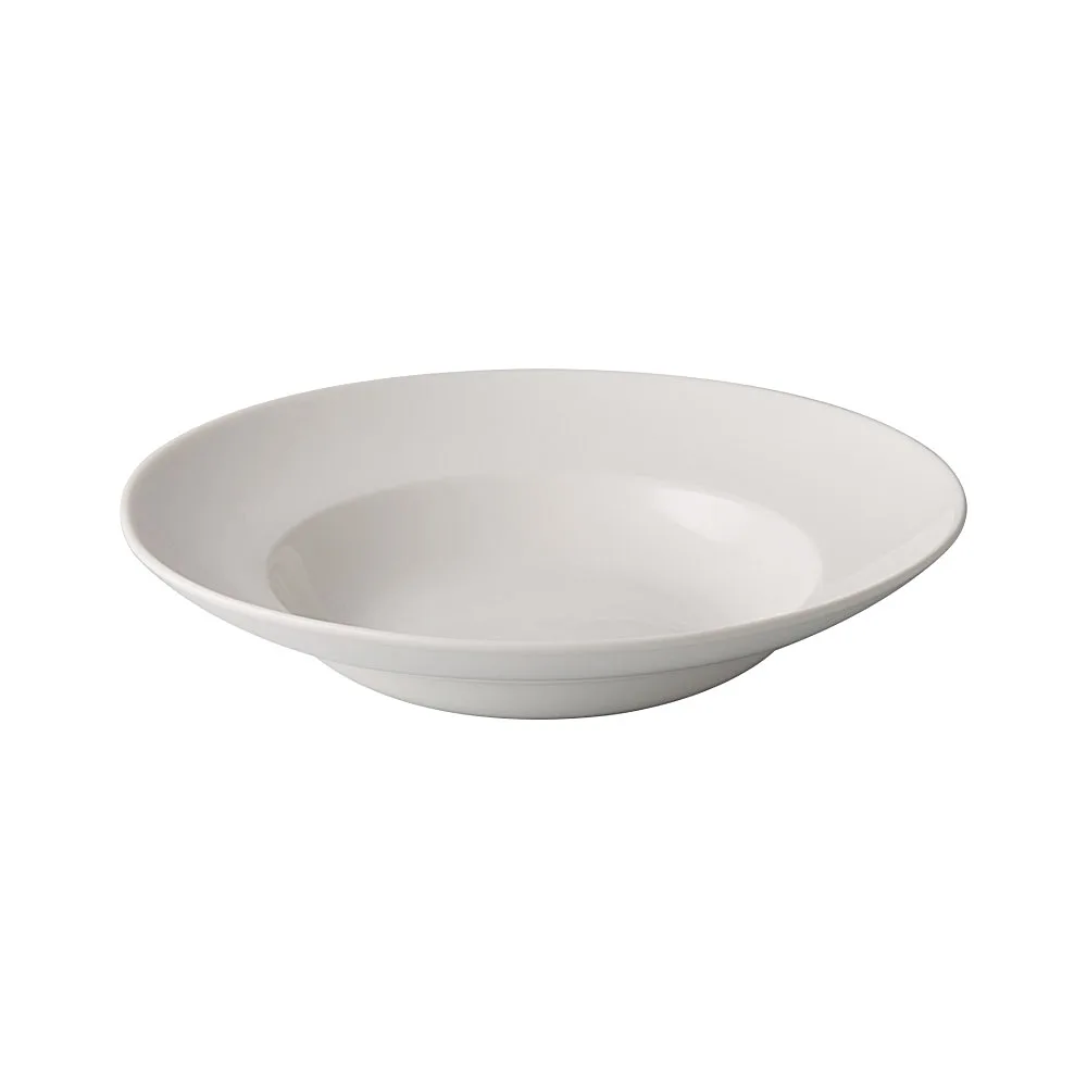 CAC China GW-130 Great Wall Pasta Bowl, 12" Dia x 2.5" H, 26 oz Porcelain, Bone White - 1 Dozen