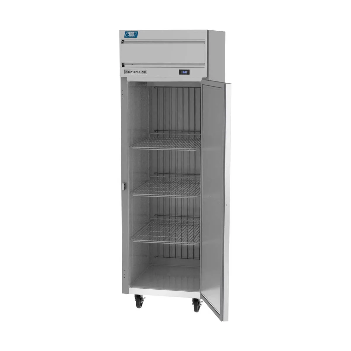 Beverage Air CT1HC-1S 26" 1-Section Convertible Refrigerator Freezer w/ Solid Door, 23 cu. ft.
