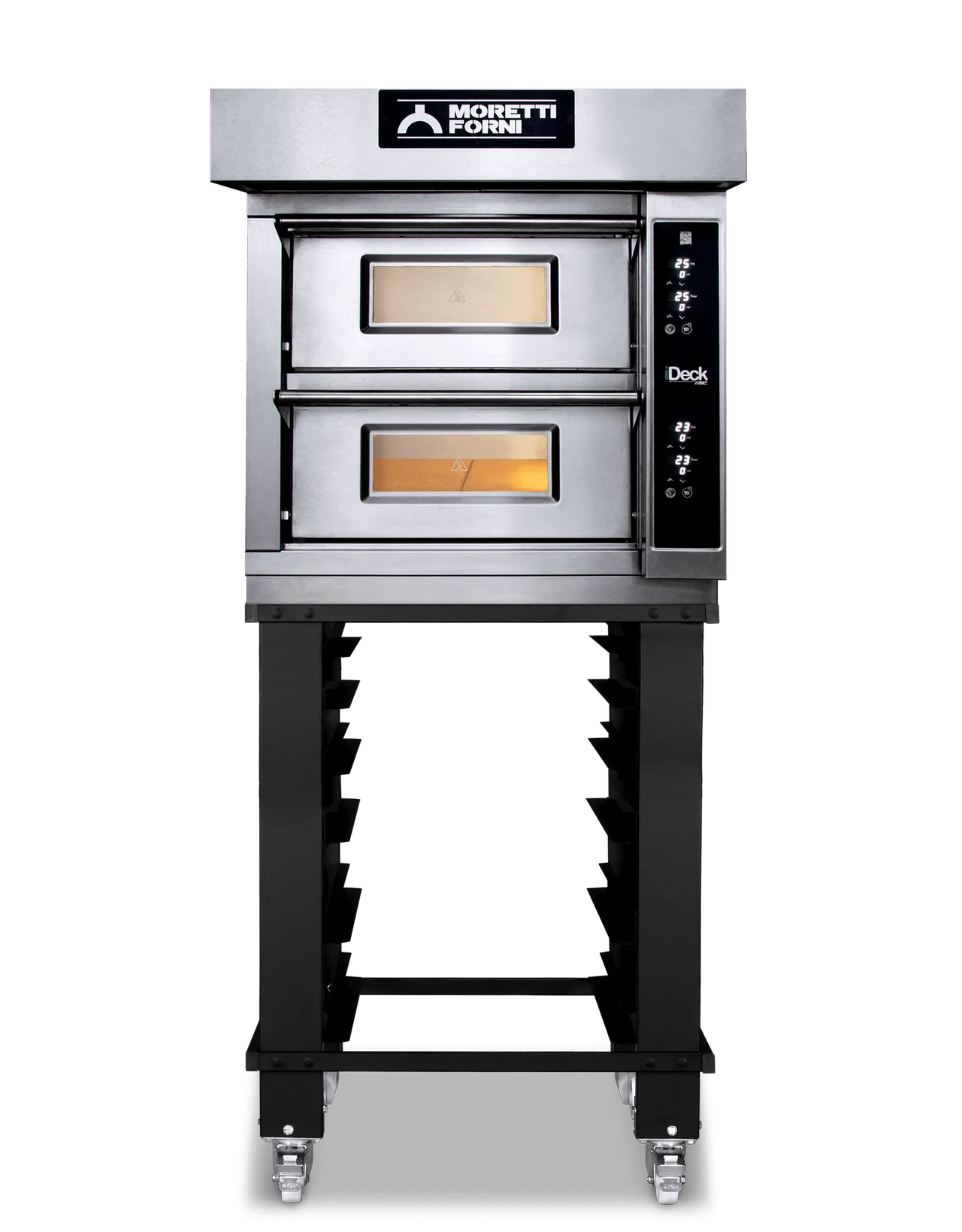 Moretti Forni ID-D 72.72 28" Electric Pizza Deck Oven, 2‑Deck Stone, Dual‑Power, 8.4kW, 230V
