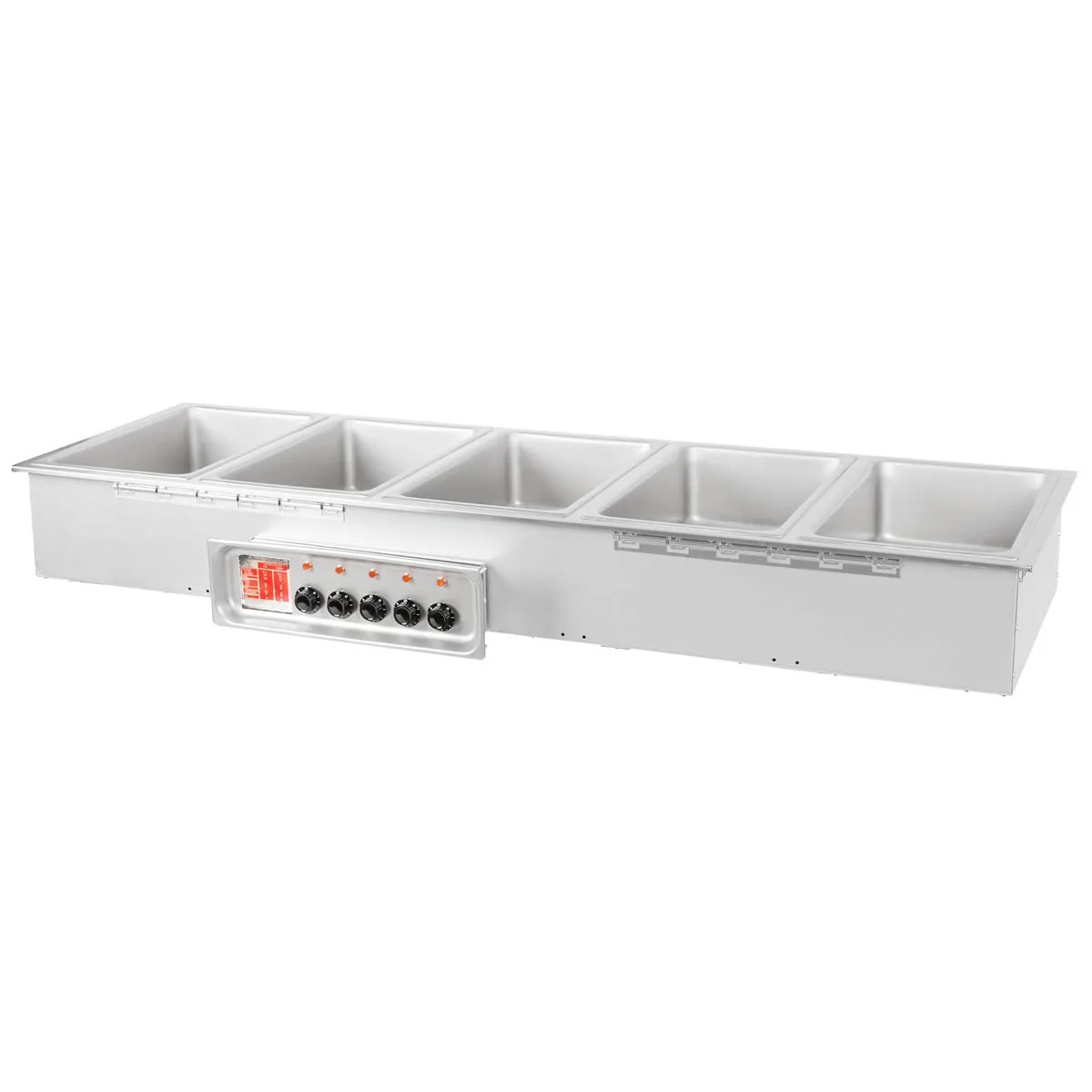 APW Wyott HFW-5S Hot Food Well Unit, Drop-In, Electric, (5) 12" X 20" Wells