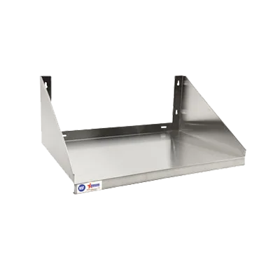 Omcan USA 40213 - 300 Series 18/304 Stainless Steel Microwave Shelf, 30"W x 20"D x 14"H, Wall Mount, NSF