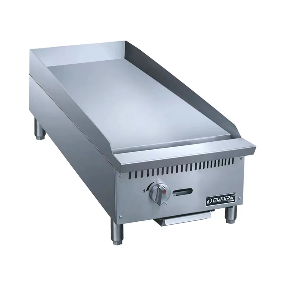 Dukers Appliance Co DCGM12 12" Countertop Manual Gas Griddle, 3/4" Steel Plate, 29.000 BTU