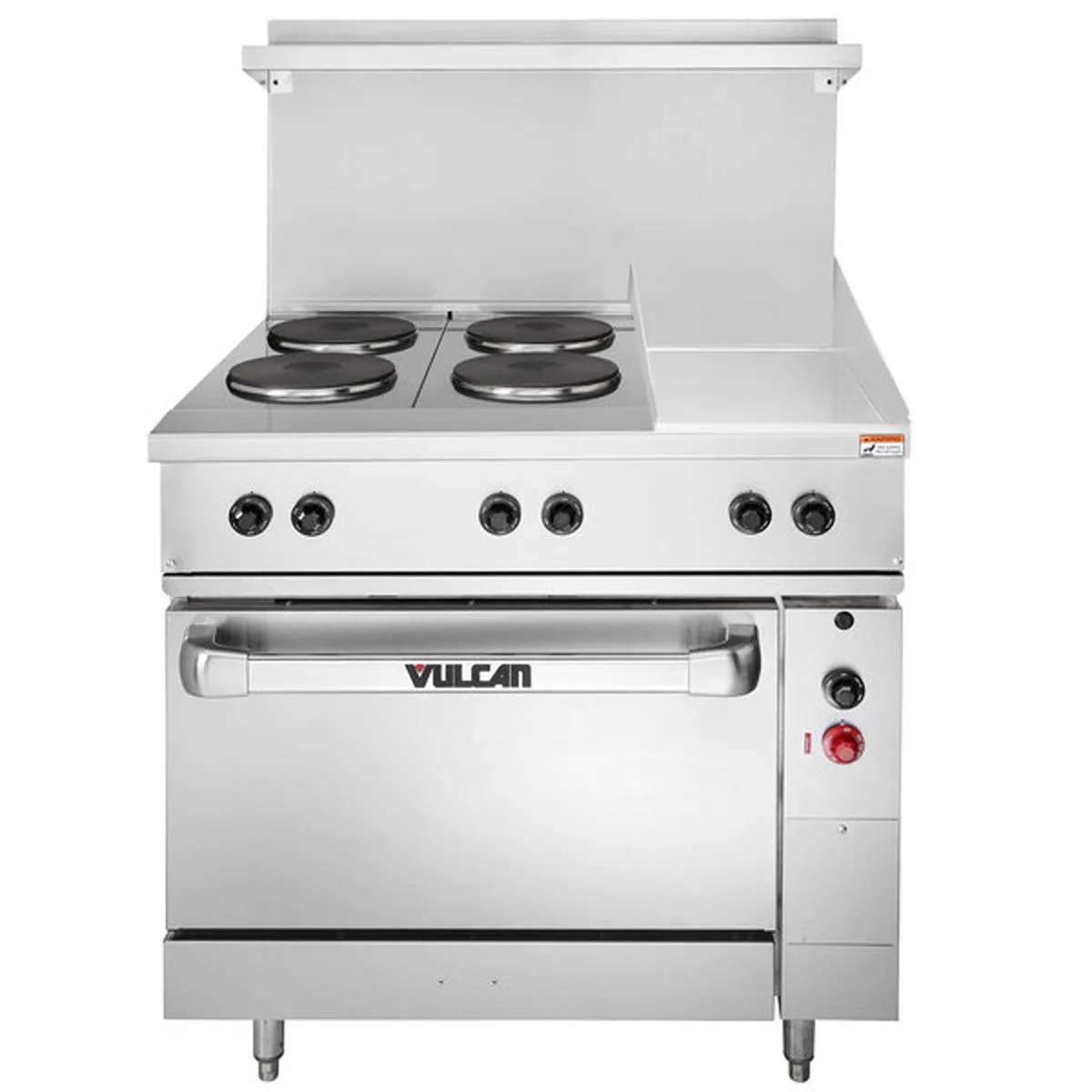 Vulcan EV36S-4FP12G208 Restaurant Range, Electric, 36"