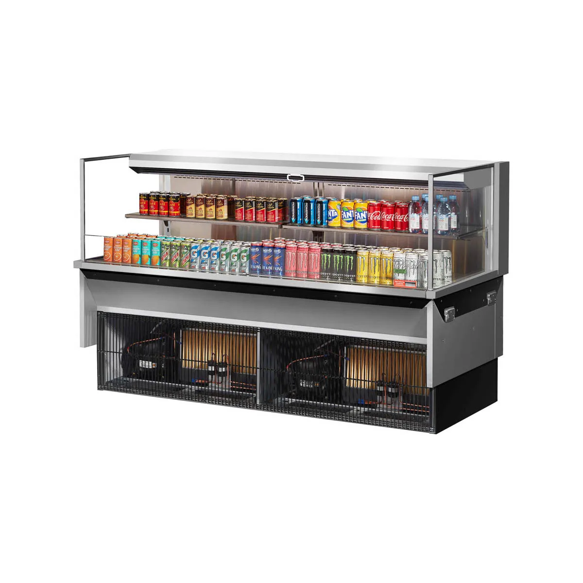 Turbo Air TOM-72L-UF-S-2SI-N 71" Drop In Open Refrigerated Deli Display Case