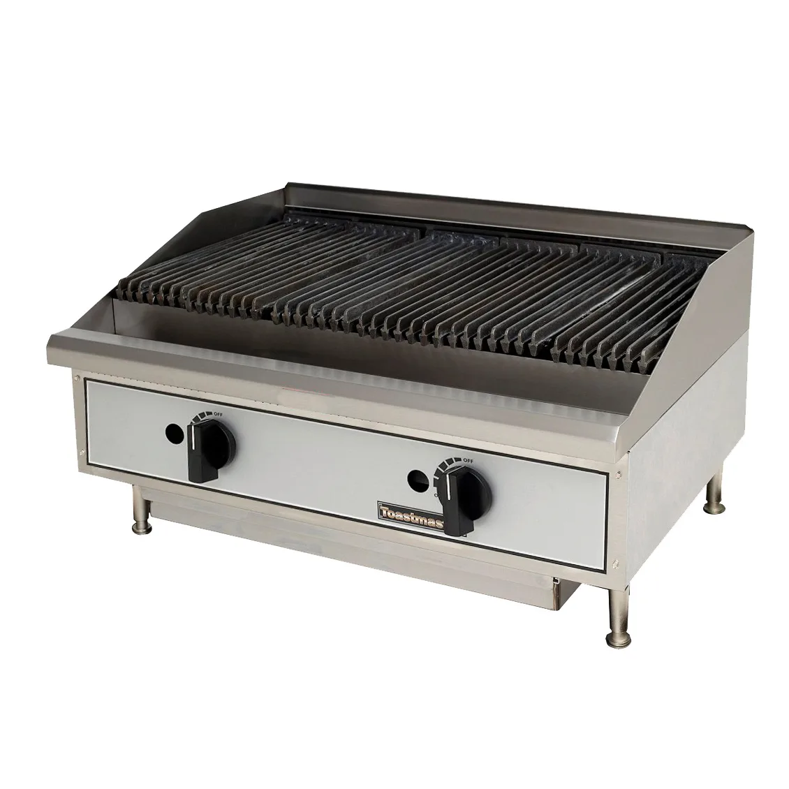 Toastmaster TMLC24 24" Countertop Gas Lava Rock Charbroiler w/ (2) Burners, 60.000 BTU