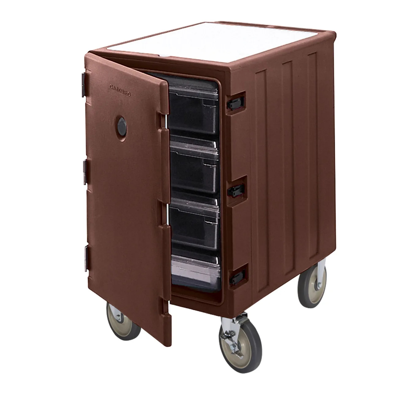 Cambro 1826LBC131 Dark Brown Insulated Food Carrier - Non Electric- Low