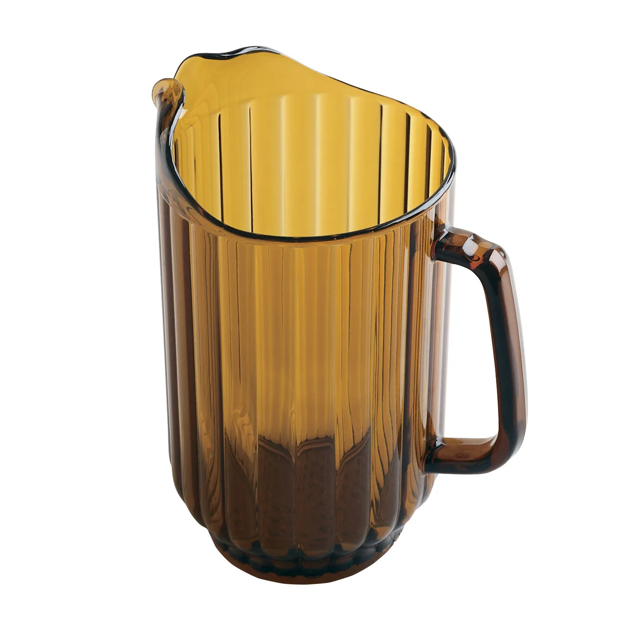 Cambro P600CW153 Camwear 60‑Oz Plastic Pitcher, 6‑3/4" Dia x 8" H, Clear Polycarbonate