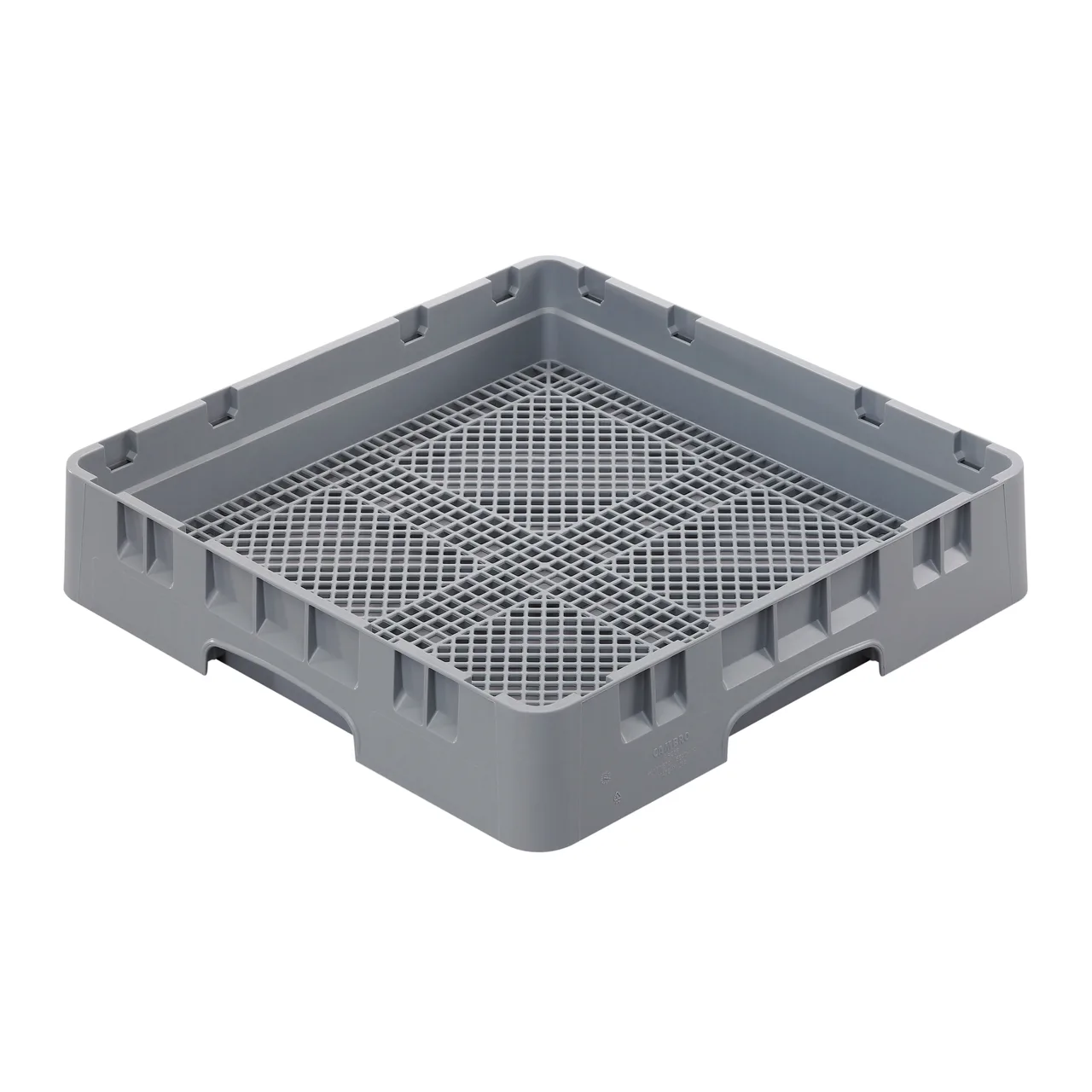 Cambro FR258151 Camrack Flatware Rack, Full Size, 19-3/4" x 19-3/4" x 4", Soft Gray, NSF Certified, Open Style