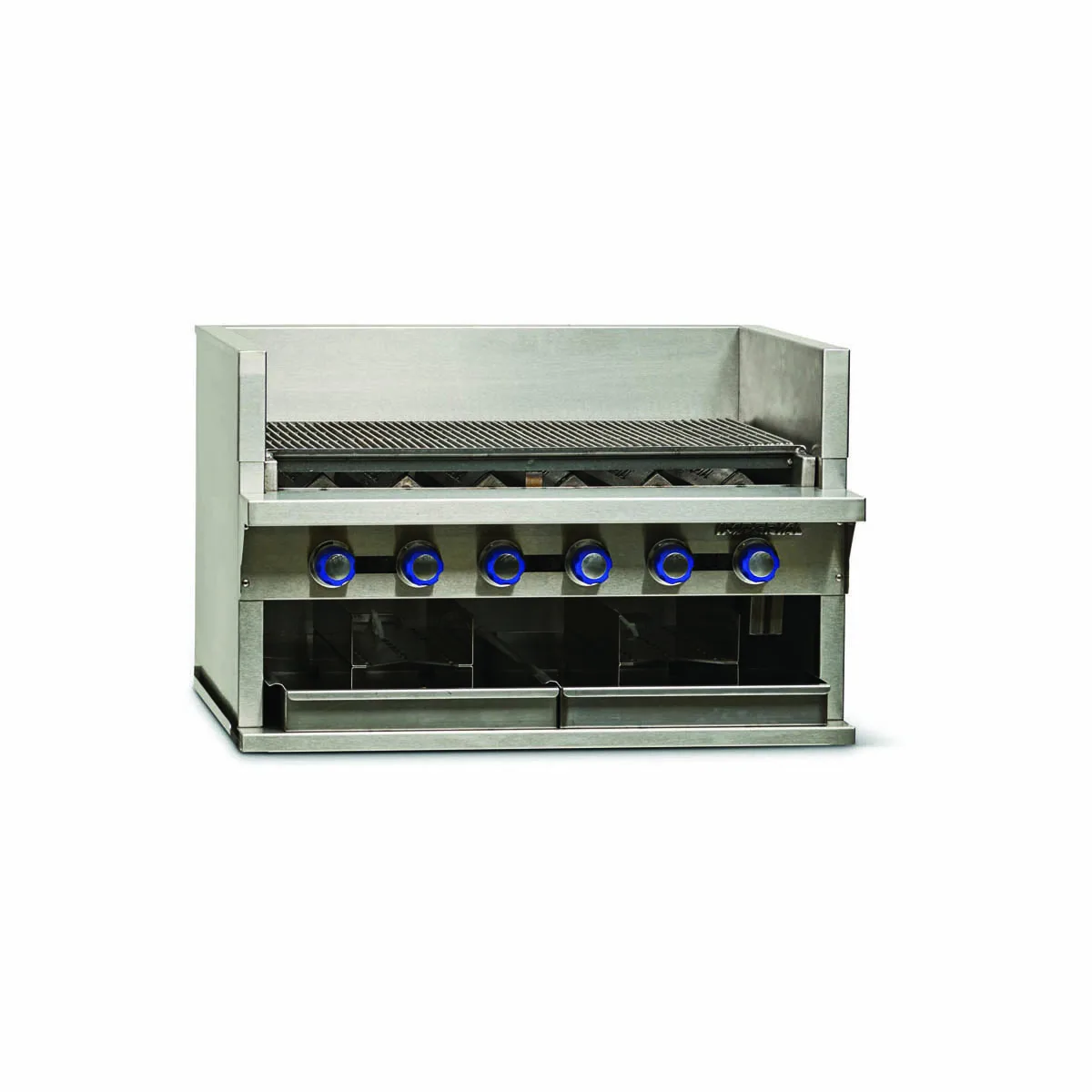 Imperial IABA-36 36" Countertop Gas Radiant Smoke Charbroiler w/ (6) Burners, 120.000 BTU