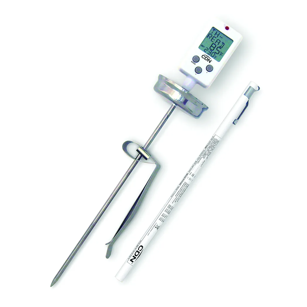 CDN Measurement Tools DTC450 Candy Thermometer, 14-450°F, 8" Stem, Dual Display, Auto Shut-Off