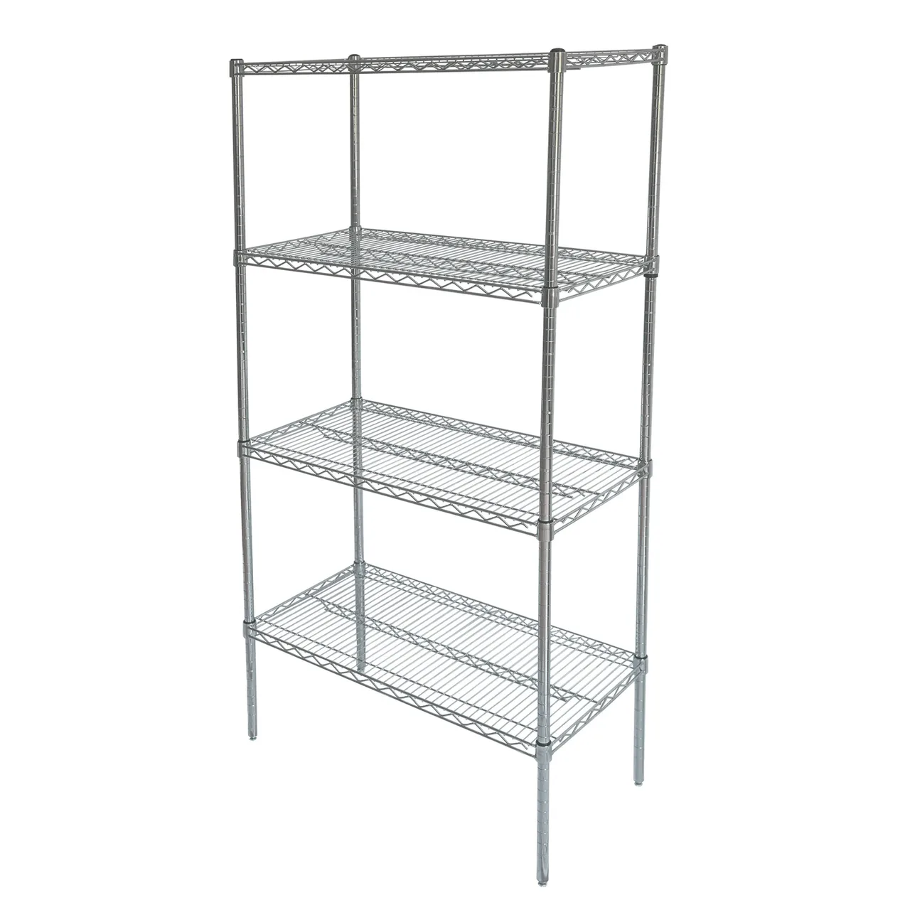 CAC China ACWS-1848S Heavy Duty Wire Shelving Set - 48"L X 18"W X 72"H