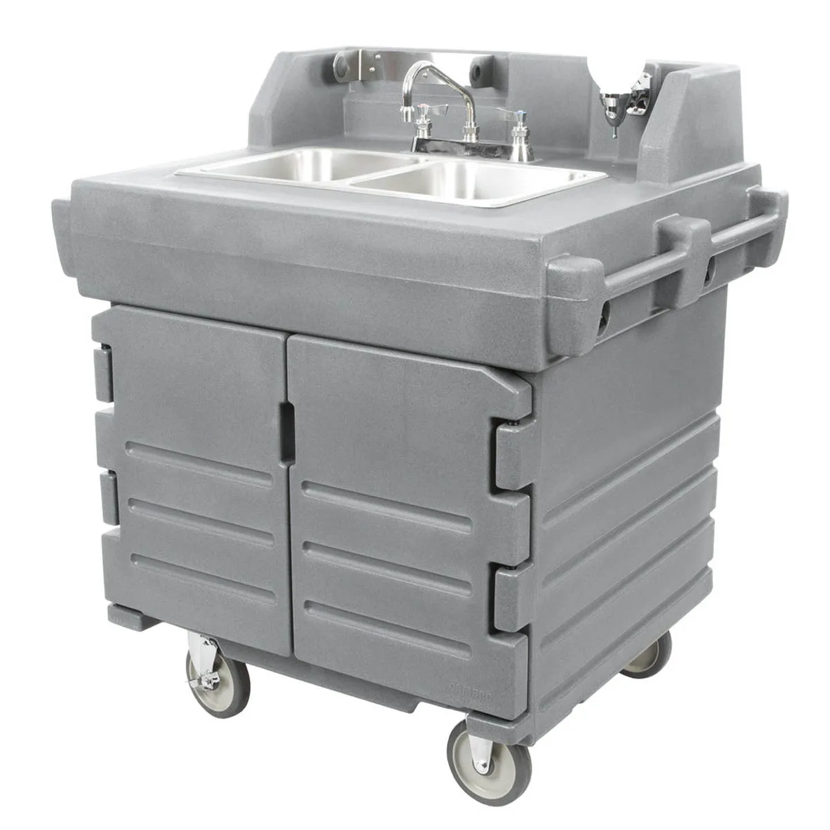 Cambro KSC402191 Camkiosk® Hand Sink Cart, with 2 Compartment Sink