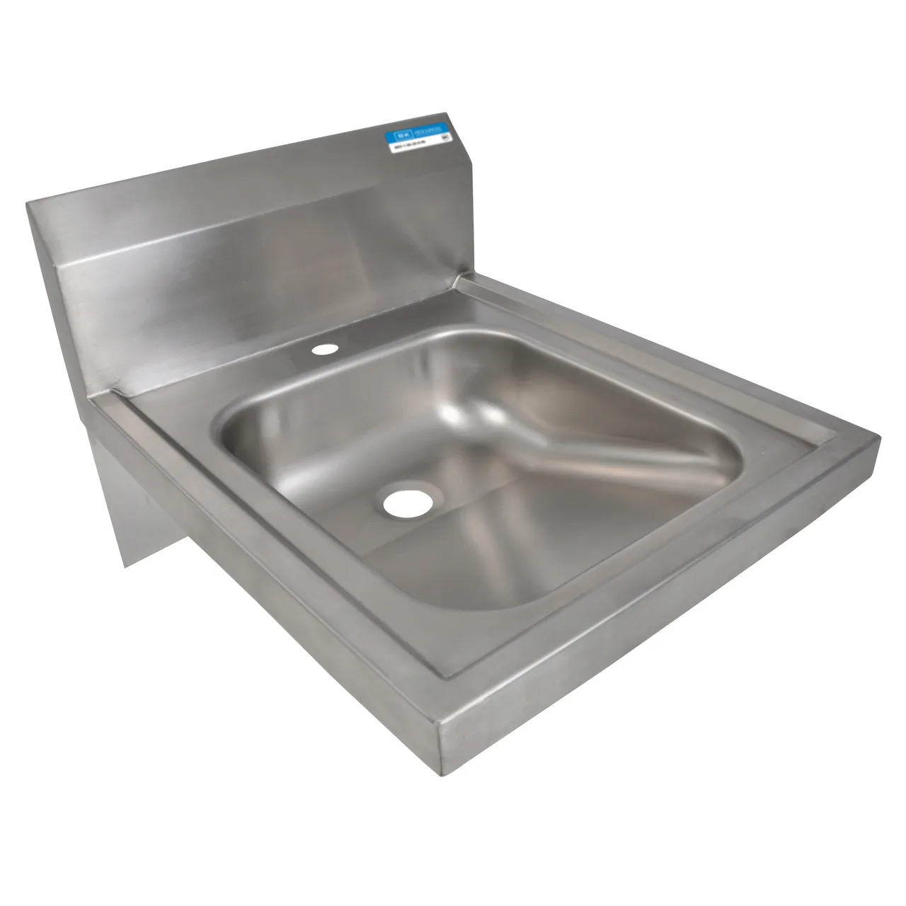 BK Resources BKHS-ADA-D-1 14" Wall Mounted Hand Sink without Faucet - 18 gauge