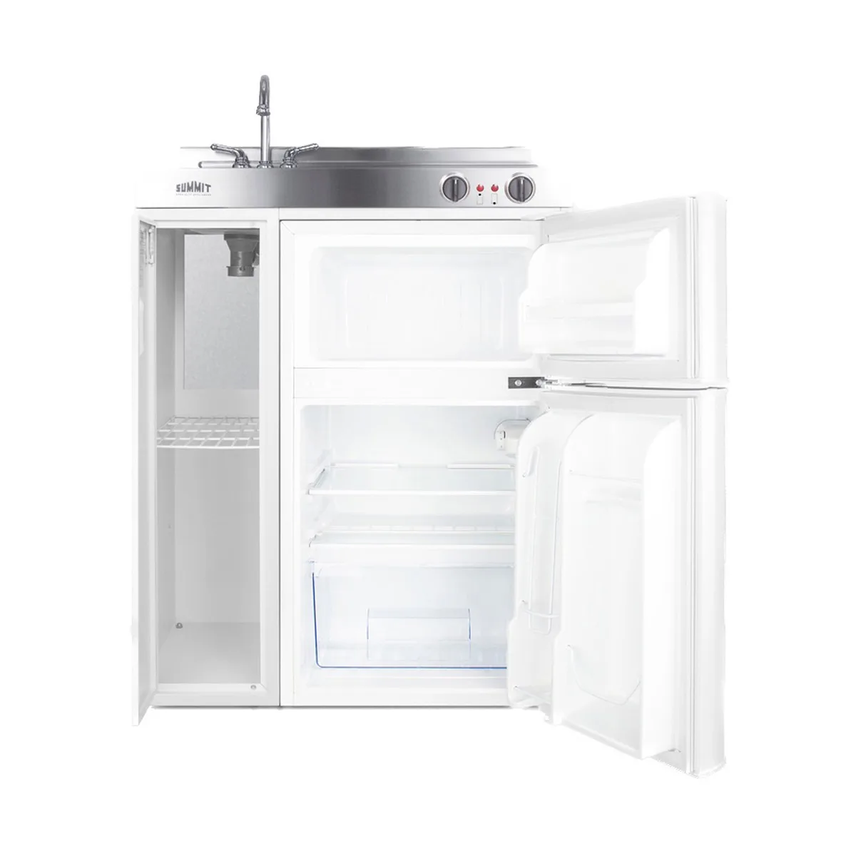 Summit C30EL All-in-One Combo Kitchen, 30"W x 23.75"D x 41"H, with deep drawn sink