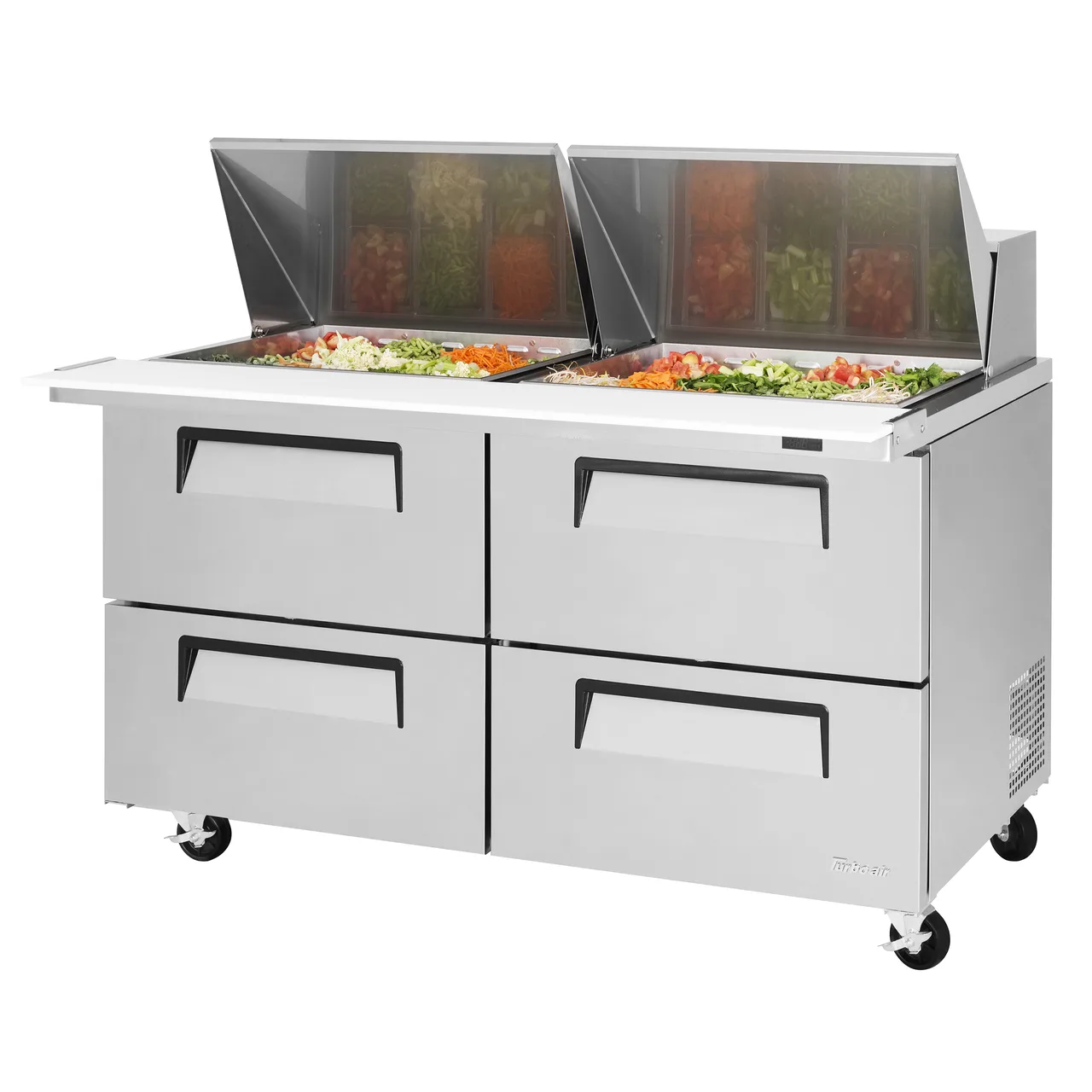 Turbo Air TST-60SD-24-D4-N 60" Mega Top Sandwich/Salad Refrigerated Prep Table w/ 4 Drawers, 24 Pans