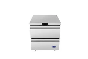 Atosa USA AUR27D2 30" 2-Drawer Undercounter Refrigerator, Stainless Steel, 6.5 cu. ft.