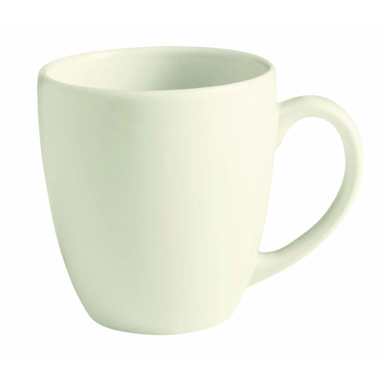GET PA1101526424 Mug, 13.3 Oz (5‑1/8") Handle, Non‑Stackable, Bright White Porcelain - Dozen