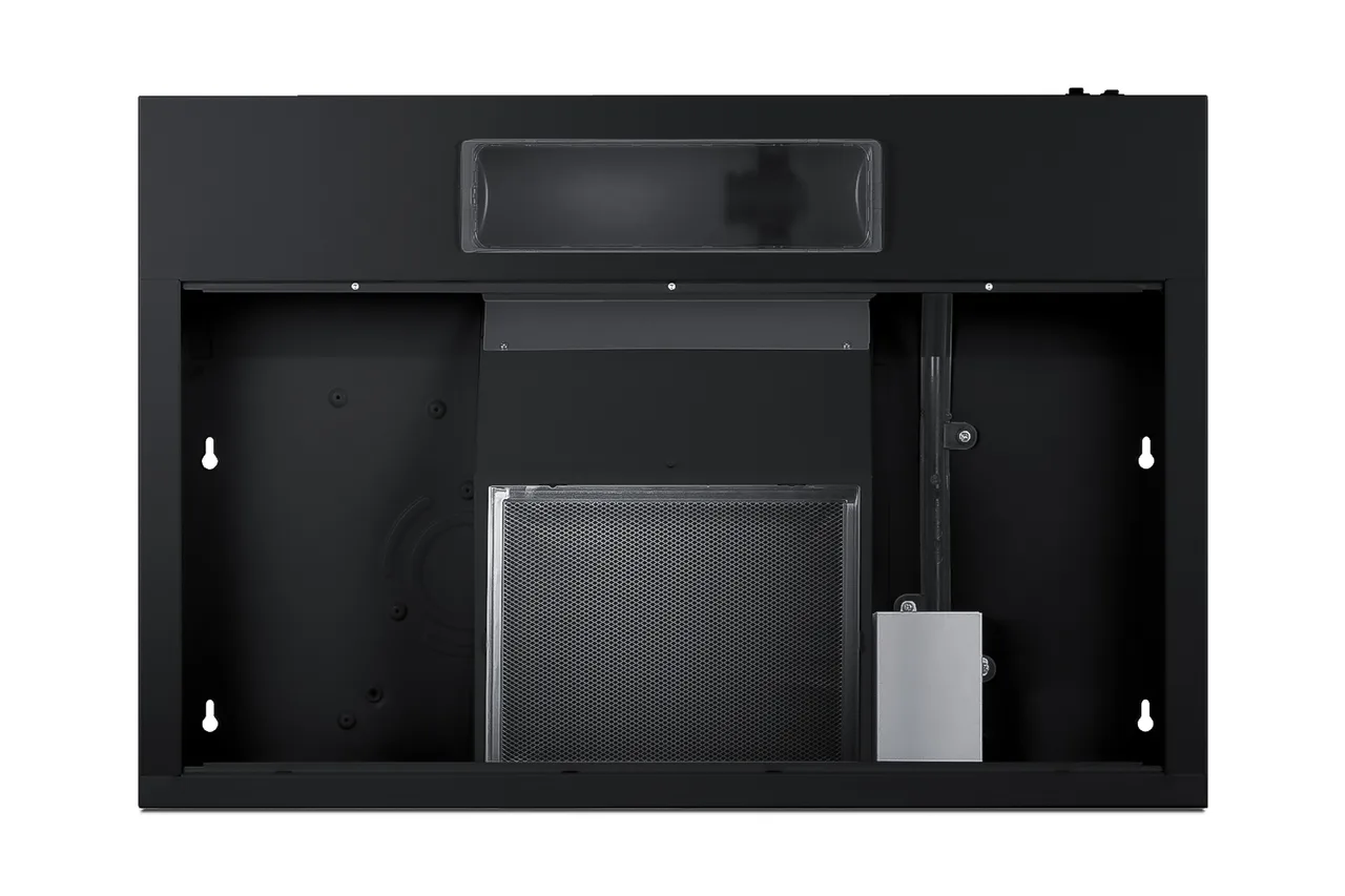 Summit HC30BBADA Under Cabinet Hood, 30" Black, 270 CFM Convertible, Charcoal Mesh Filter, 115V ETL