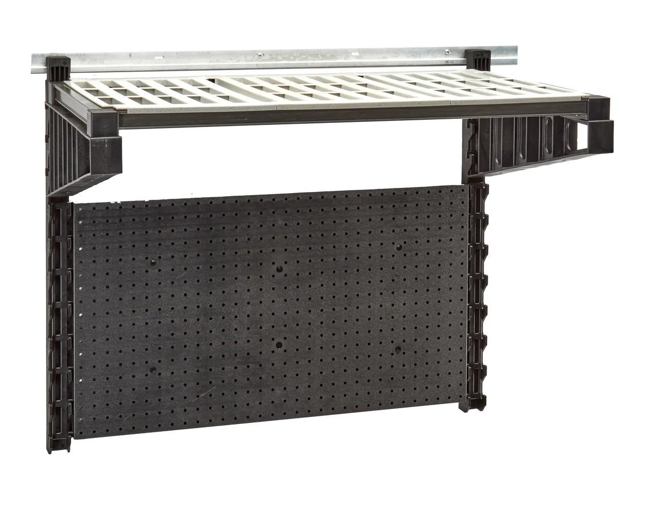Cambro EWS36TASK110 Camshelving® Elevation Series Wall Shelving Task Station Starter Kit - 18" x 36" x 30-1/4"