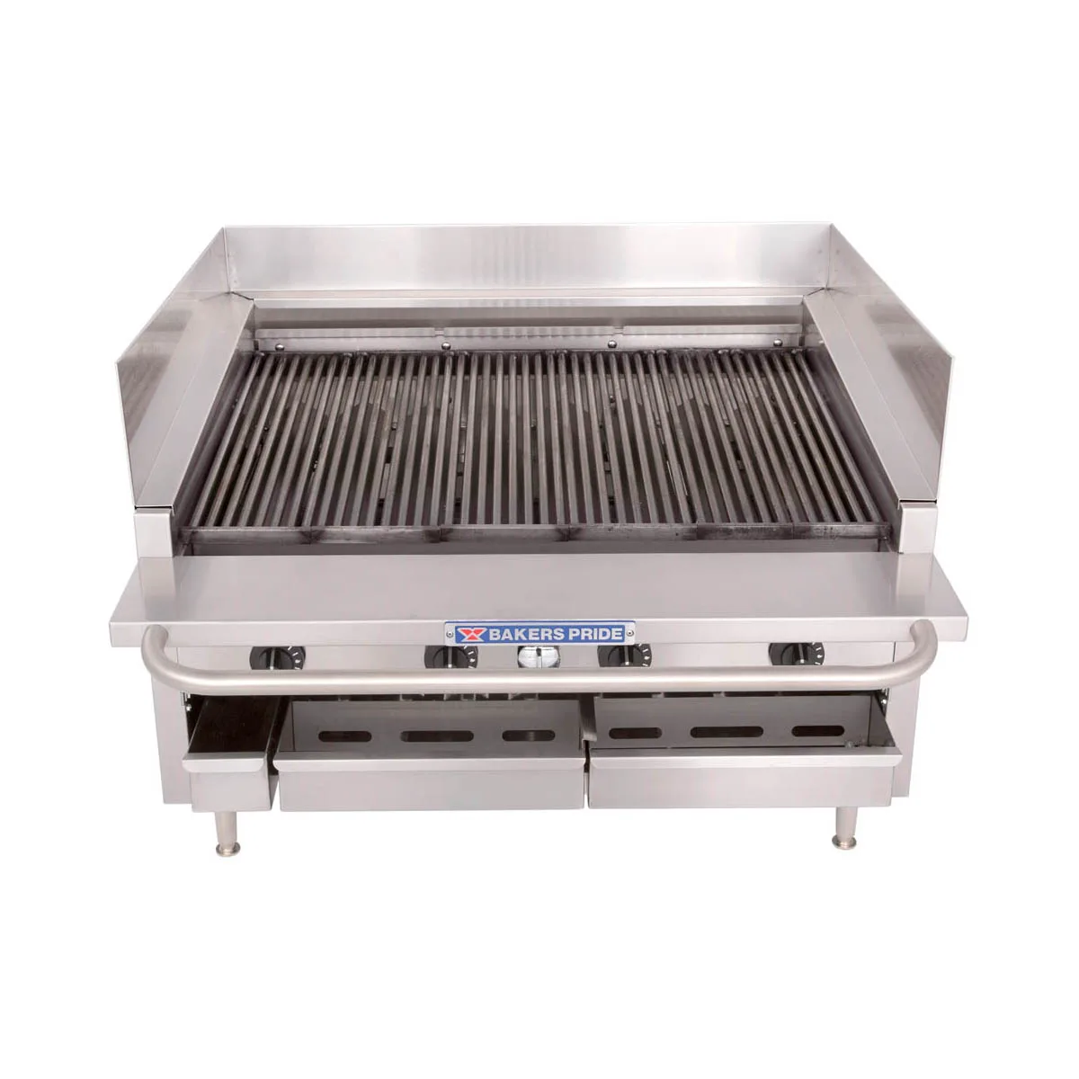 Bakers Pride L-36RS-C 36" Low Profile Countertop Gas Radiant/Lava Rock Charbroiler,105.000 BTU