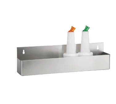 TableCraft Products 5132 Speed Rail, 32" Bar Rack, Holds 8 Qt/Liter Bottles, Stainless Steel