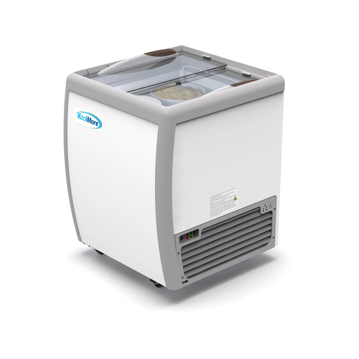 Koolmore KM-ICD-26SD 26" Gelato/Ice Cream Dipping Cabinet, 4 Tub