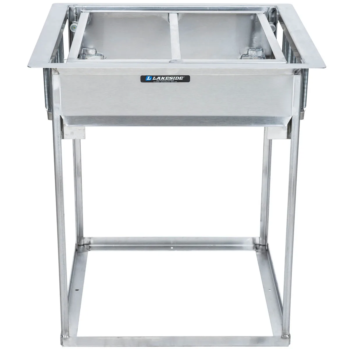 Lakeside 977 Stainless Steel Drop-In Cup & Glass Rack Dispenser, Self-Leveling
