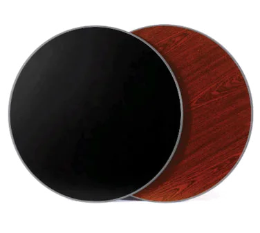 Klinger's Trading MB3030 Square Laminate Table Top, 30x30, Reversible Mahogany/Black