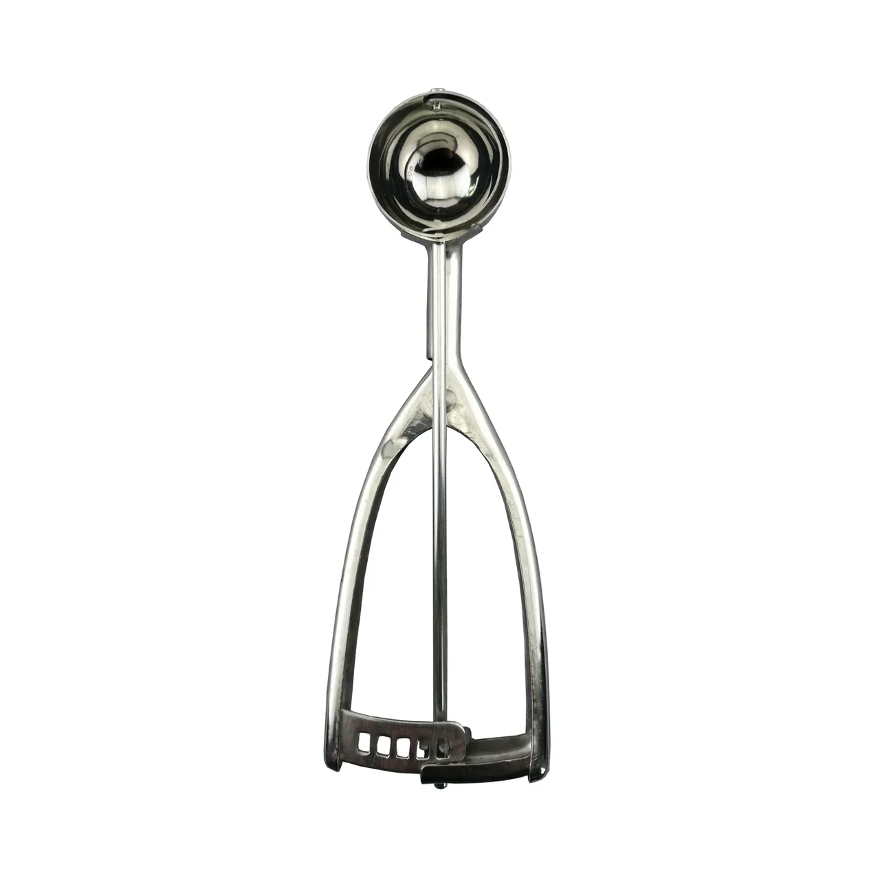 CAC China SICD-60S Squeeze Disher, #60, 0.56 oz., Ambidextrous, Stainless Steel Scoop
