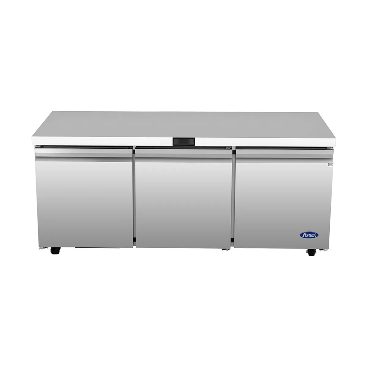Atosa USA AUR72SD 72" Three Solid Door Undercounter Refrigerator, Stainless Steel, 18.2 cu. ft