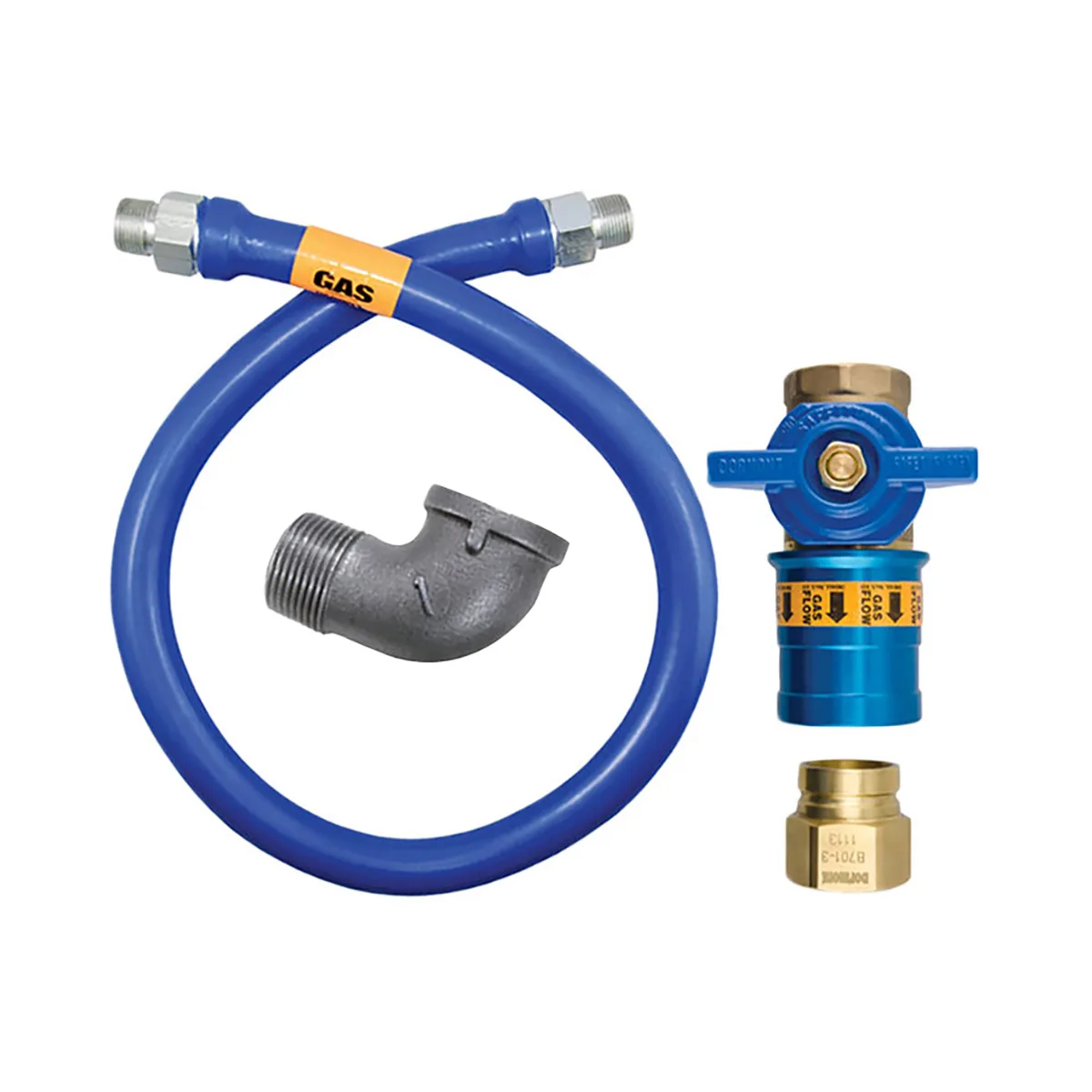 Dormont 1675BPCF24 Safety Quik 24" Gas Connector Kit w/ Elbow, 3/4" Diameter