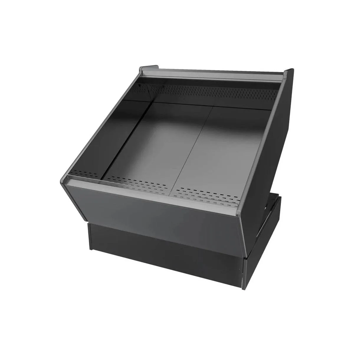 Structural Concepts FSIB4R 50" Self-Service Open Air Produce Case, Laminate Exterior, Full End Panels