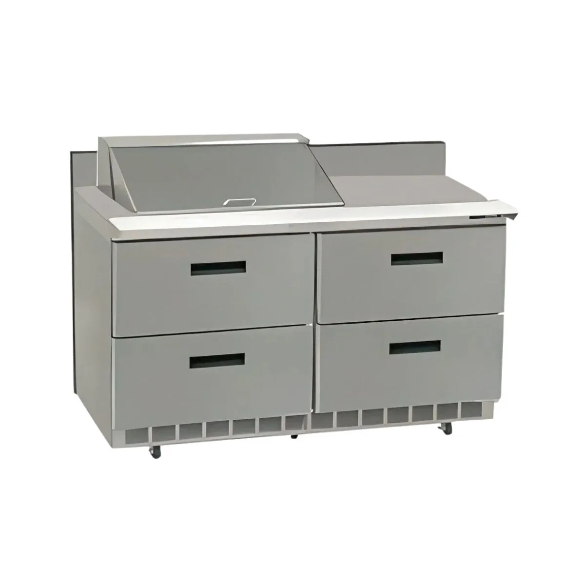 Delfield STD4448NP-6M 48" 2-Section Mega Top Sandwich Prep Table, 4 Drawers, 6 Pans