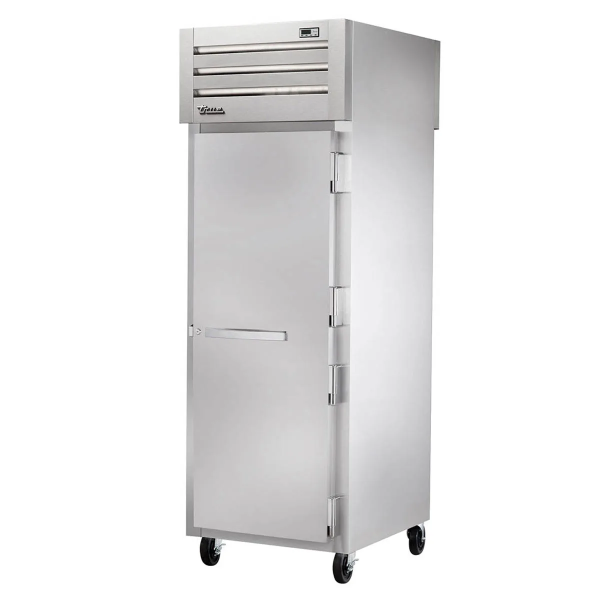True STG1RPT-1S-1G-HC 1-Section Pass-Thru Refrigerator w/ Front Solid & Rear Glass Door, Stainless Steel Front-Aluminum Sides