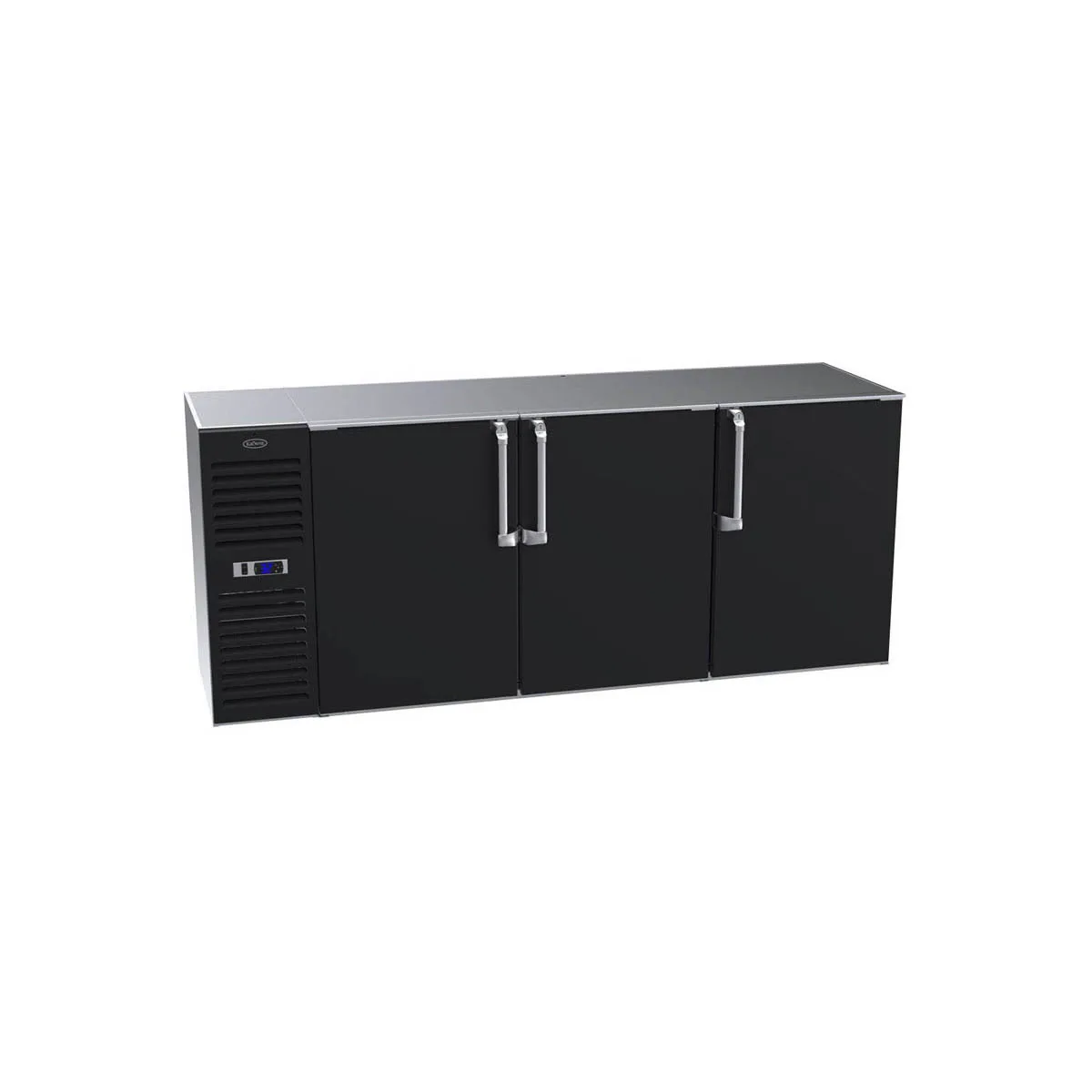 Krowne BS84 84" 3 Section Back Bar Cooler with Solid Door