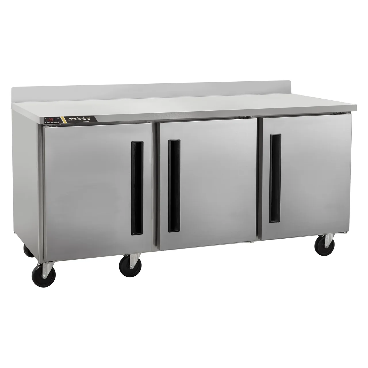 Traulsen C Series CLUC-72F-SD-WTRRR 72" 3 Doors Worktop Freezer, 18.8 cu. ft.
