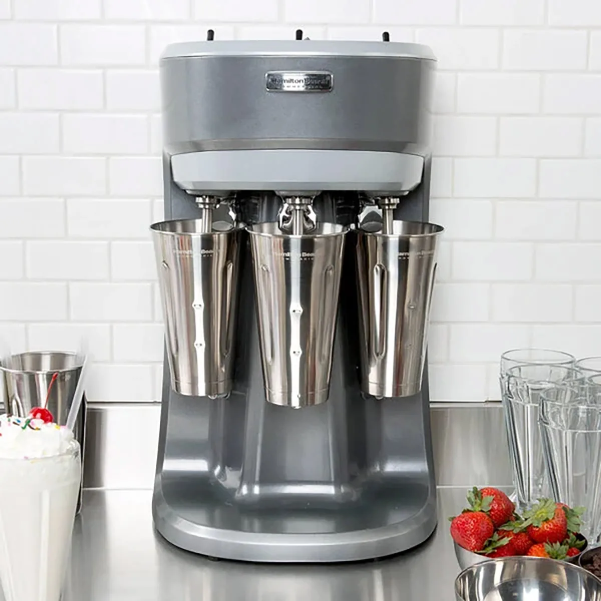 Hamilton Beach HMD400-CE Triple Spindle Drink Mixer (3) Speeds - 220/240V (International Use Only)