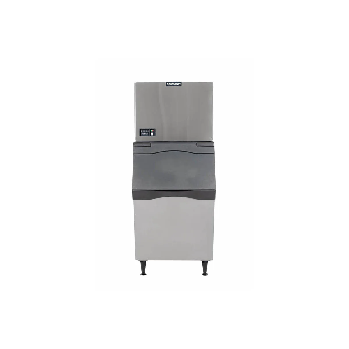 Scotsman MC0530SWX-1/B530P Water Cooled Half Cube 500 lb Ice Machine with Bin, 536 lb Plastic