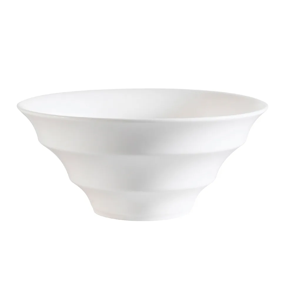 CAC China WOB-7 - 18 oz White Porcelain Round Bowl, 7‑1/8" Dia x 3‑1/4" H, Dishwasher Safe - 1 Dozen
