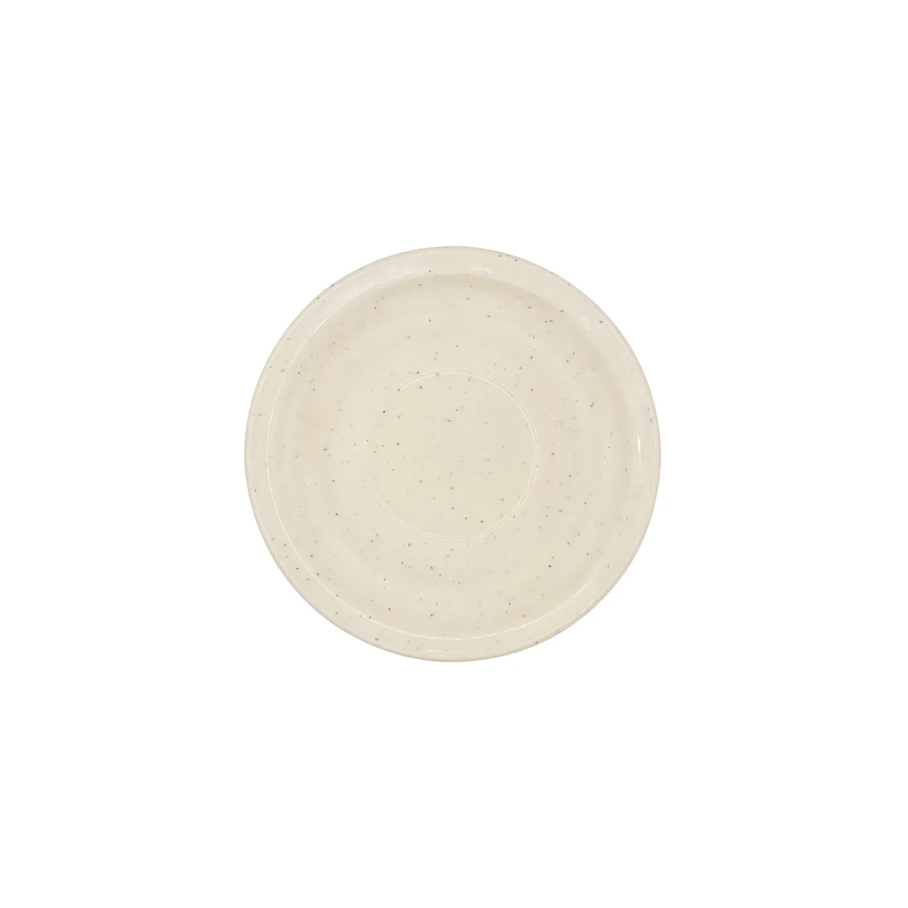 CAC China MLJSP-2 Plastic Saucer, 5.5" Diameter x 0.625" Height, White Melamine, 5" Size - 1 Dozen