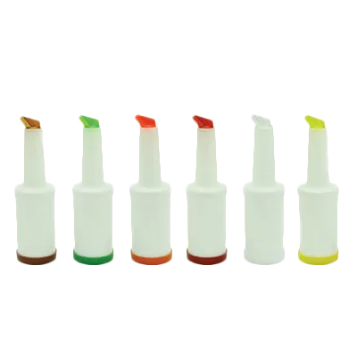 Thunder Group PLSNP01R Storer And Pour, 1 Quart, Color-Coordinated Spout And Cap, Plastic