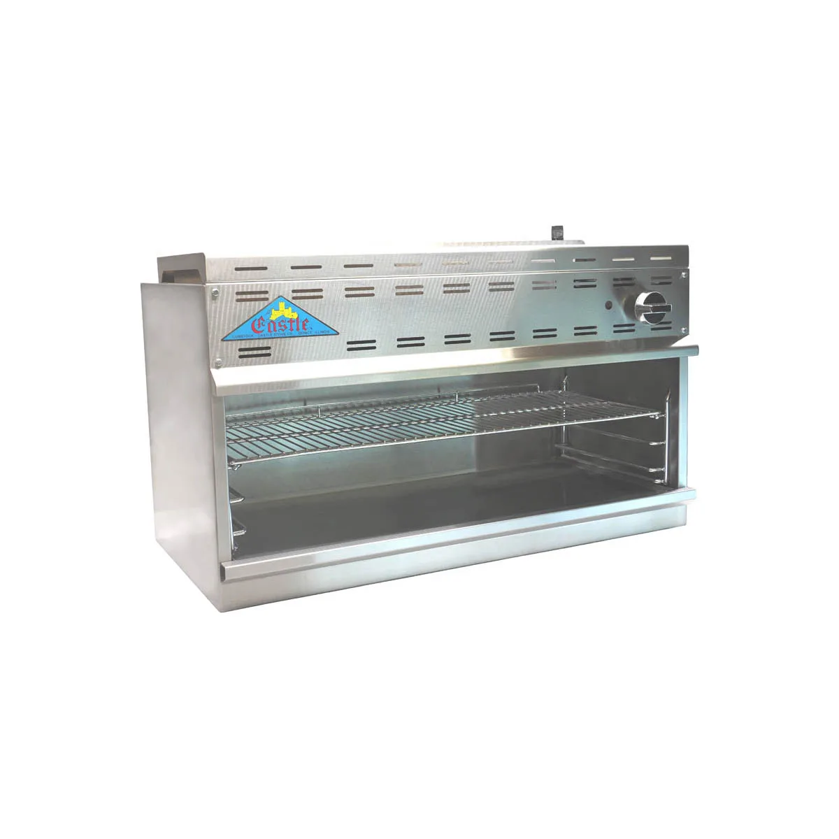 Comstock-Castle CCCM-48 48" Gas Cheesemelter, (2) Infrared Burner with Manual Control - 40,000 BTU