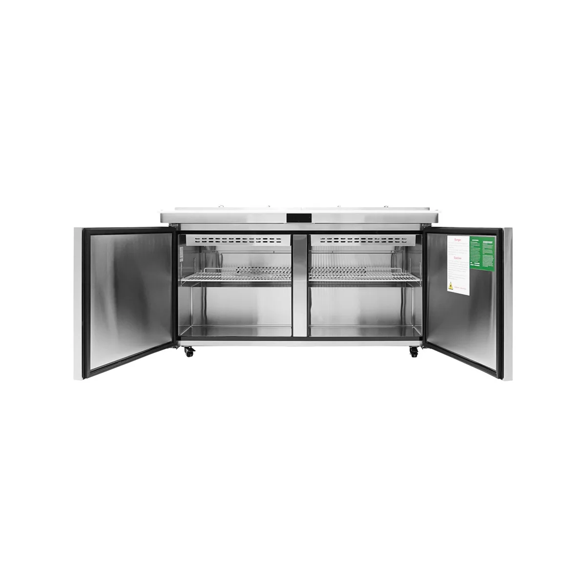 Atosa USA MSF8307GR-NTCV 60" 2-Section Sandwich/Salad Mega Top Prep Table, 17.2 cu. ft.