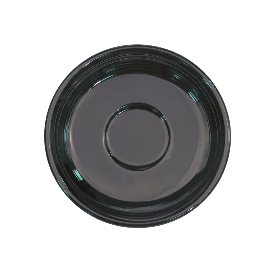 CAC China TG-2-BLK - Tango Porcelain Saucer 6" Dia, Black, Microwave Safe - 1 Dozen