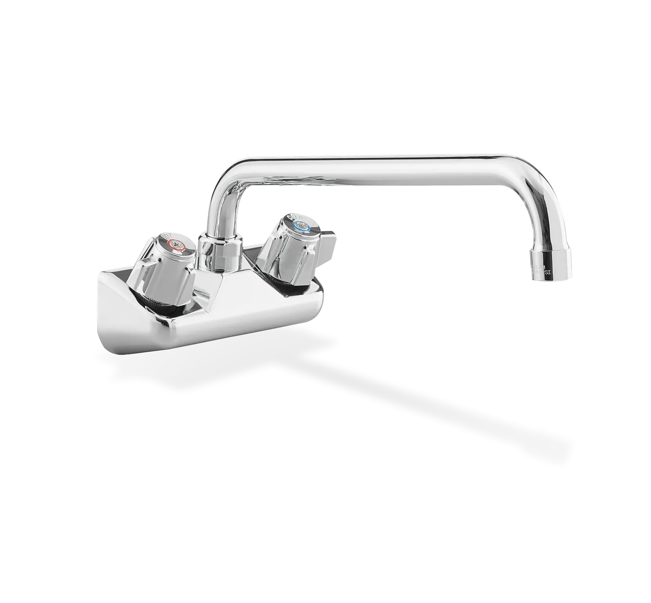 Steel Works SWFW-4-12LL Faucet, Wall Mount, 4" Center, 12" Spout