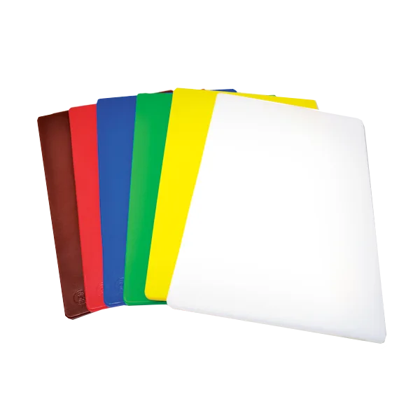 Omcan USA 41200 Cutting Board, 12" x 18" x 1/2" Red Plastic, Dishwasher Safe, USDA/FDA/NSF