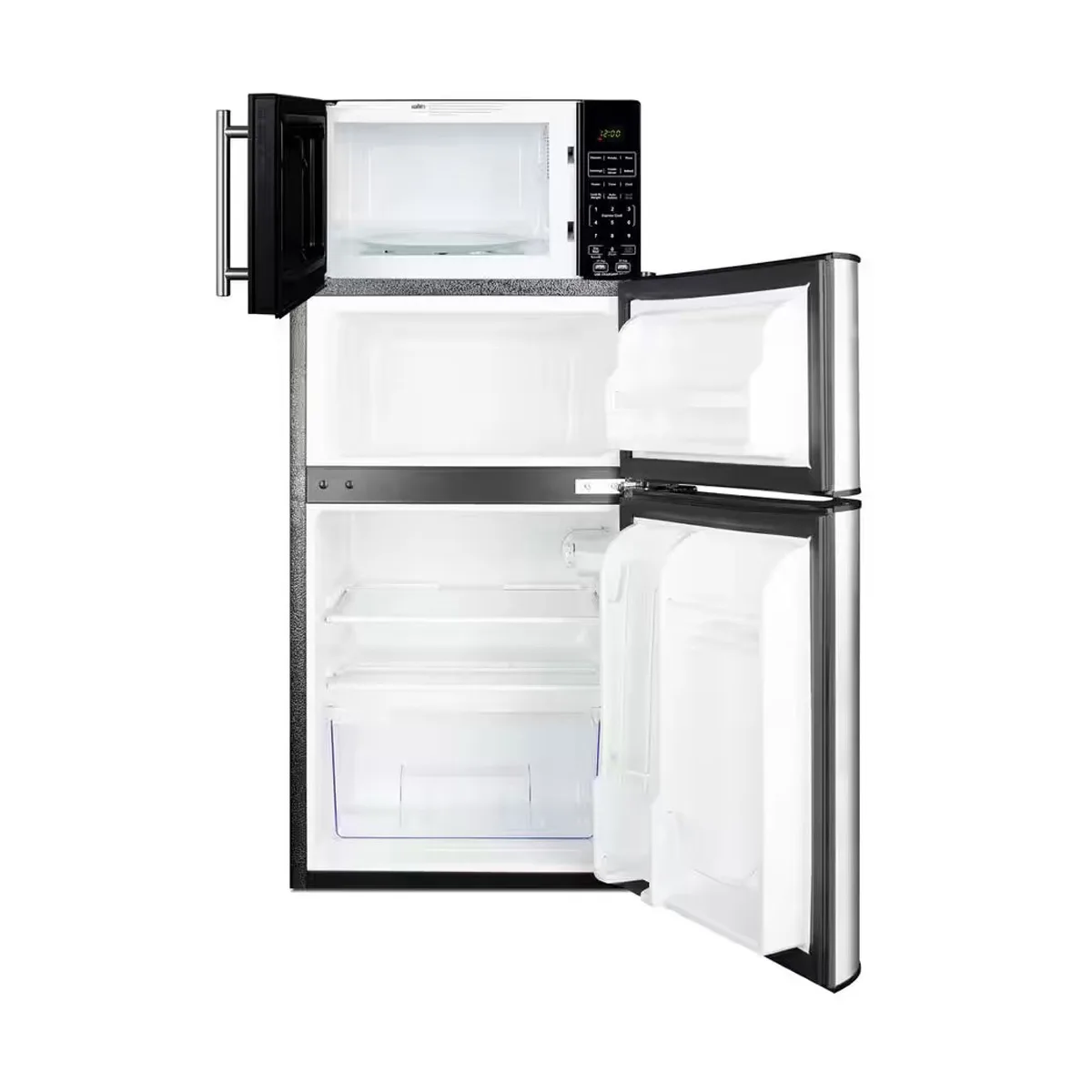 Summit MRF34BSSA 19" Breast Milk Refrigerator & Freezer w/ Microwave, Black, 2.4 cu. ft.