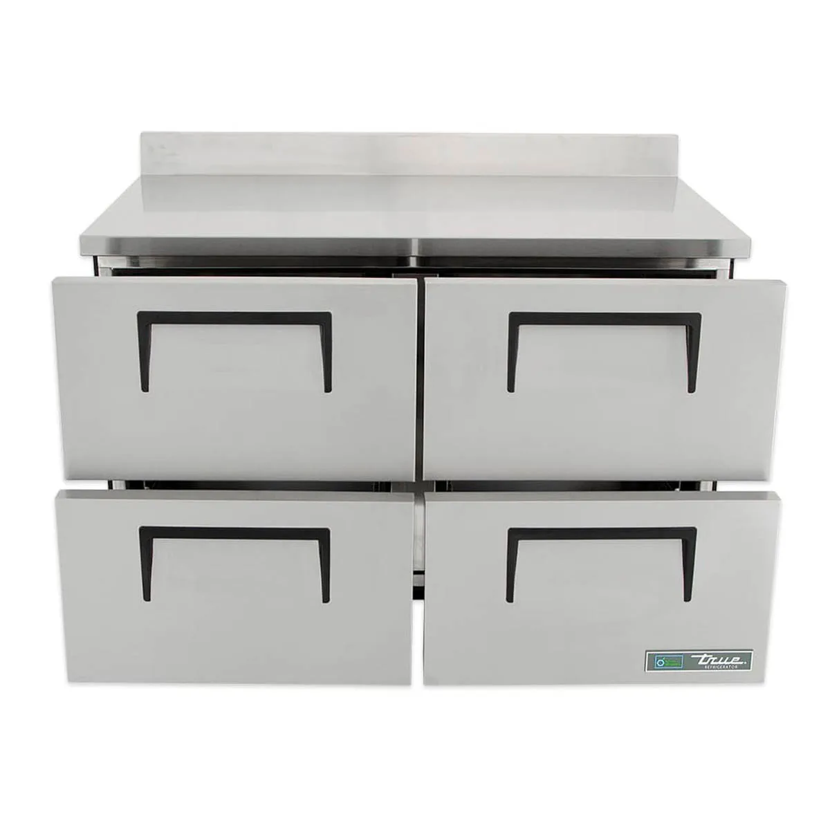 True TWT-48D-4-HC 48" 2-Section Worktop Refrigerator w/ 4 Drawers, Rear Mounted